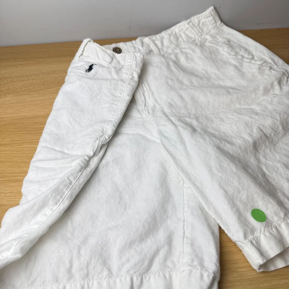 Polo Ralph Lauren Mens Linen Blend Shorts 36 Classic Fit Old Money Yacht Club